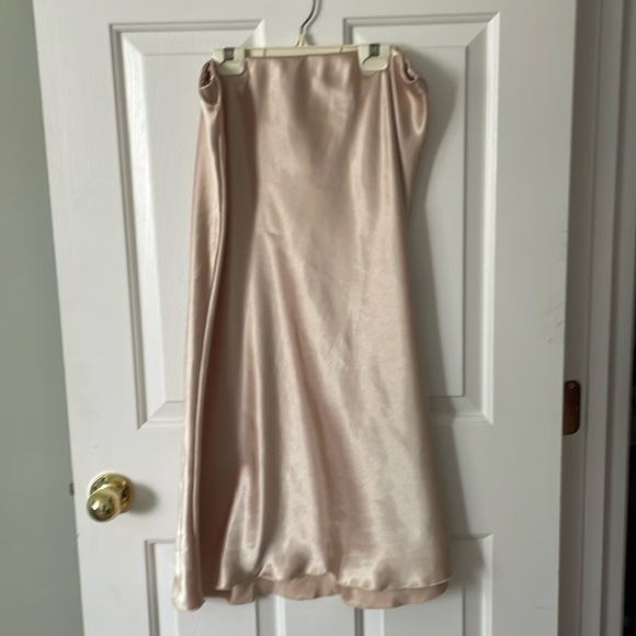 EUC Express y2k Satin Low Ride Midi Skirt sz L - Picture 2 of 9
